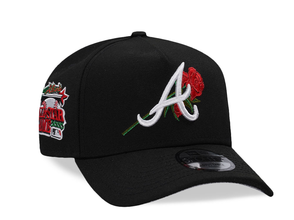 New Era Atlanta Braves All Star Game 2000 Black Rose Edition 9Forty A Frame Snapback Hat