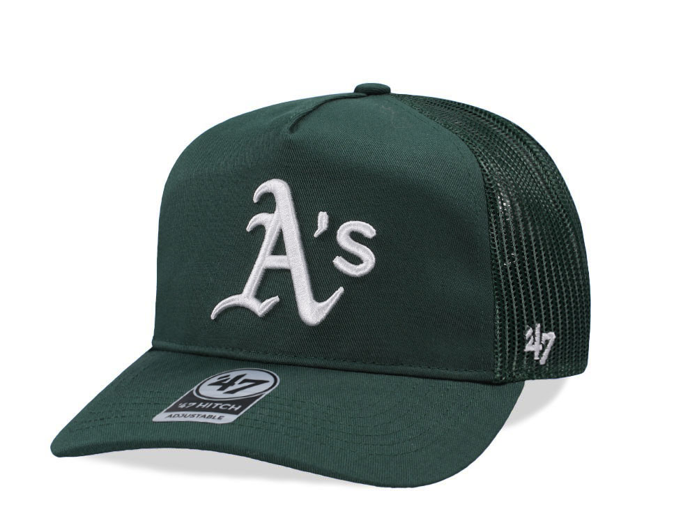 47Brand Oakland Athletics Dark Green Hitch Edition Trucker Snapback Hat