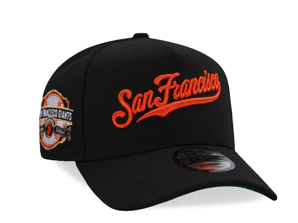 New Era San Francisco Giants Inaugural Year 2000 Black Throwback Edition 9Forty A Frame Snapback Hat