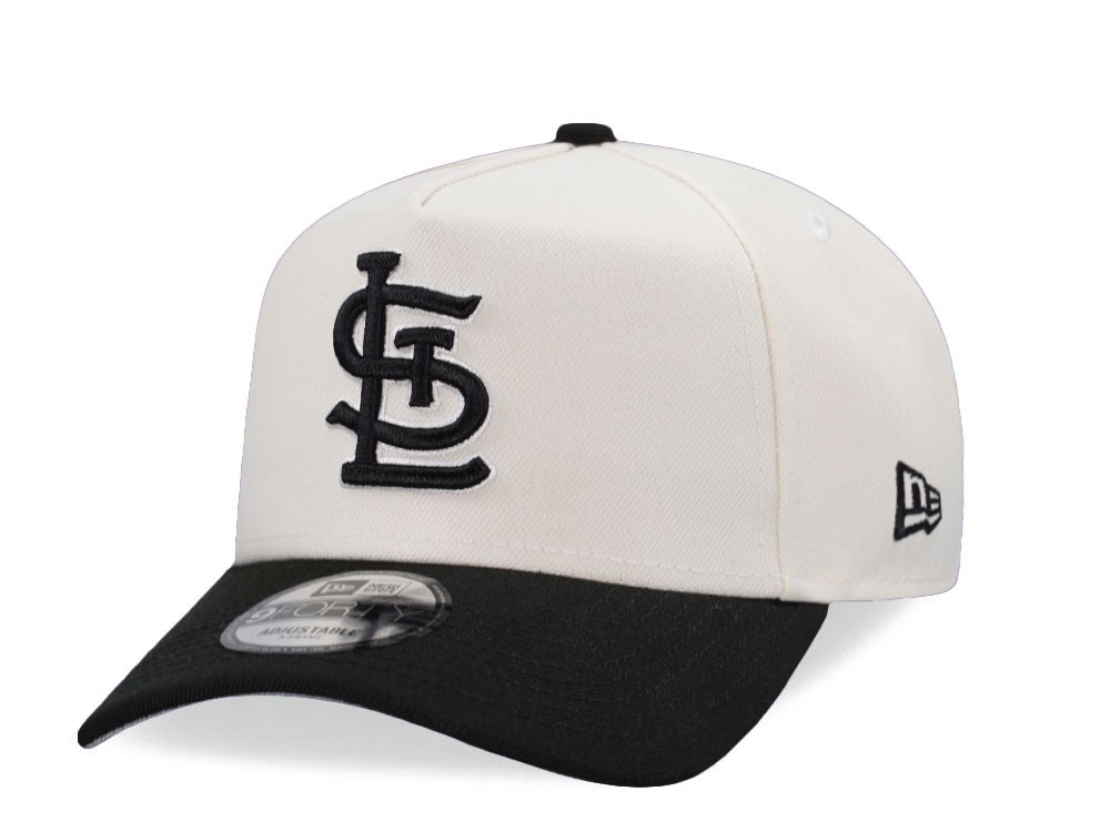 New Era St. Louis Cardinals Chrome Black Two Tone Edition 9Forty A Frame Snapback Hat