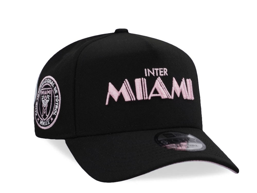 New Era Inter Miami FC Pink Script Prime Edition 9Forty A Frame Snapback Hat