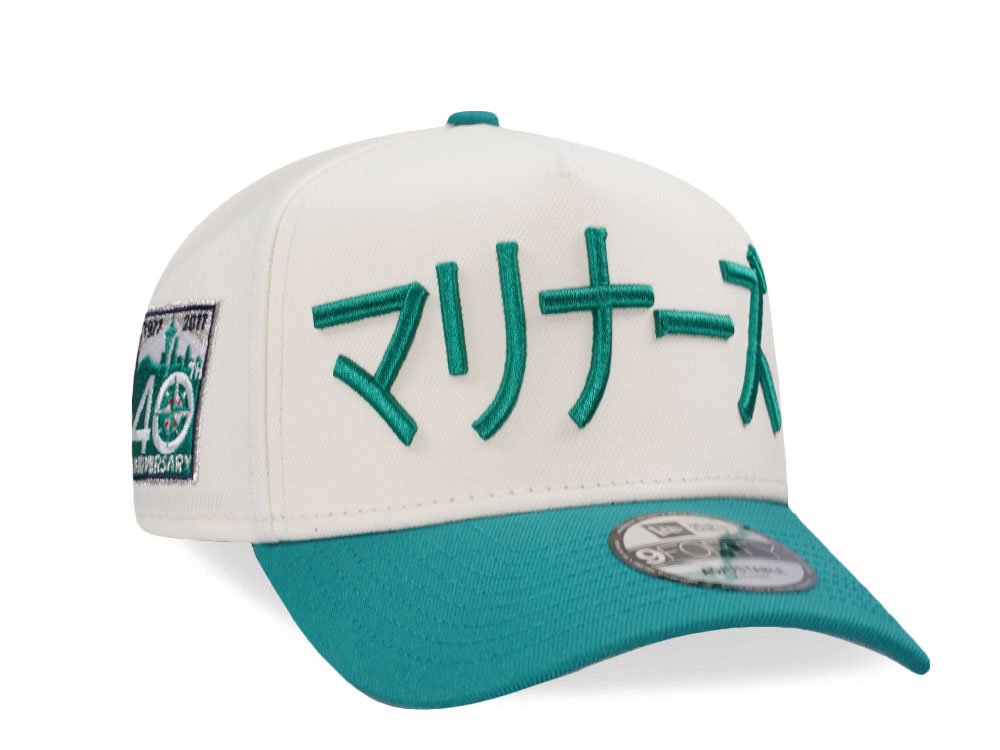 New Era Seattle Mariners 40th Anniversary Chrome Two Tone Edition 9Forty A Frame Snapback Hat