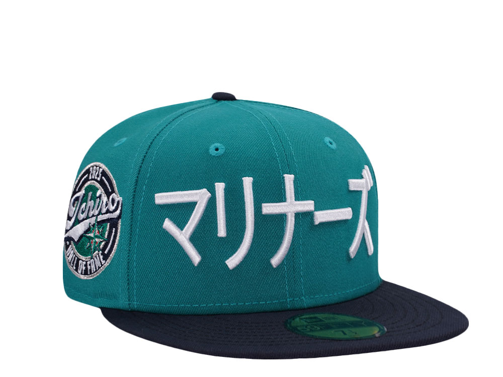 New Era Seattle Mariners Ichiro Hall of Fame Teal Two Tone Edition 59Fifty Fitted Hat