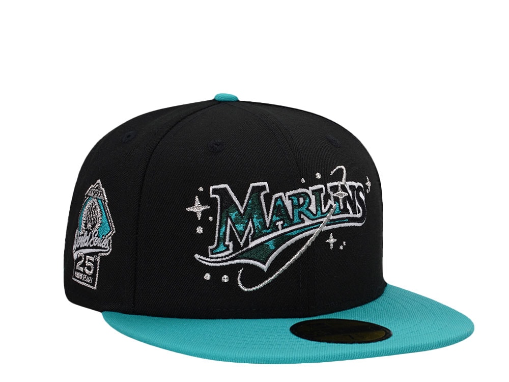 New Era Florida Marlins World Series 1997 Anniversary Glow Two Tone Edition 59Fifty Fitted Hat