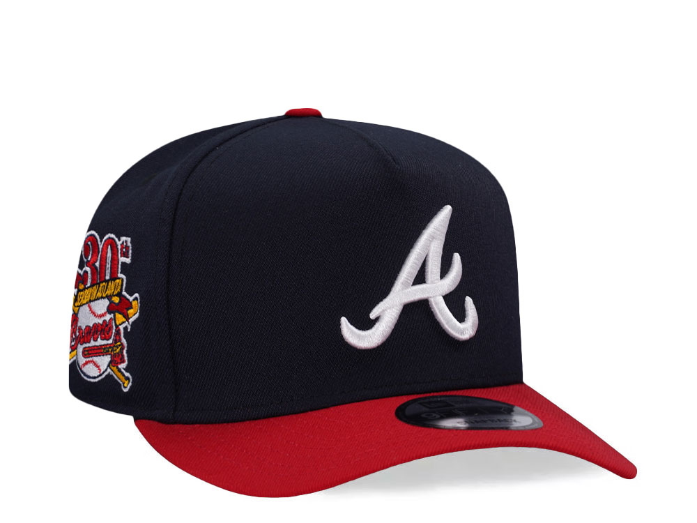 New Era Atlanta Braves 30th Anniversary Two Tone Edition 9Fifty A Frame Snapback Hat