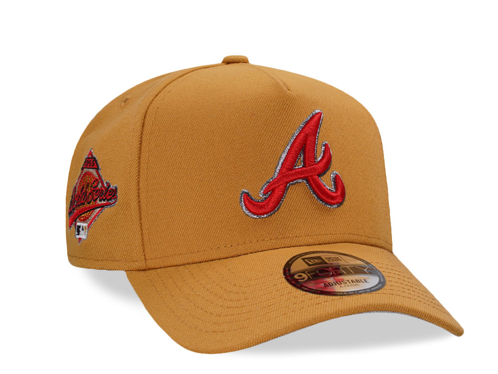 New Era Atlanta Braves World Series 1995 Panama Prime Edition 9Forty A Frame Snapback Hat