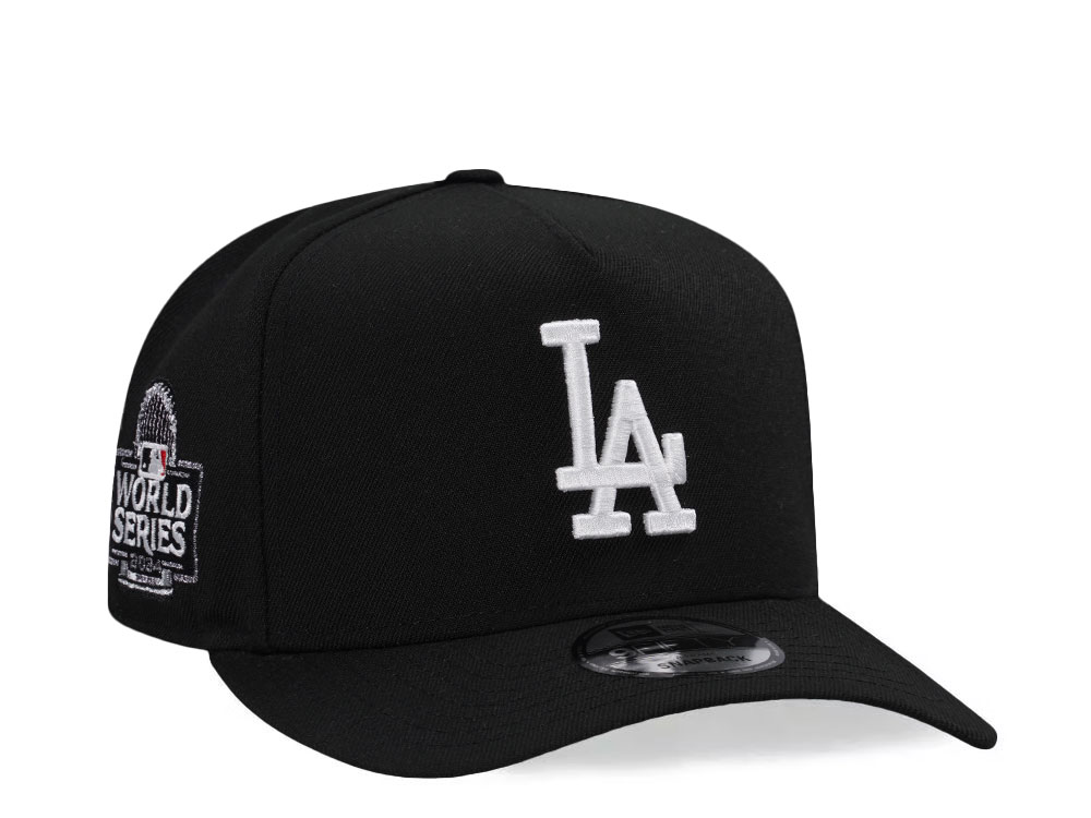 New Era Los Angeles Dodgers World Series 2024 Black Prime Edition 9Fifty A Frame Snapback Hat