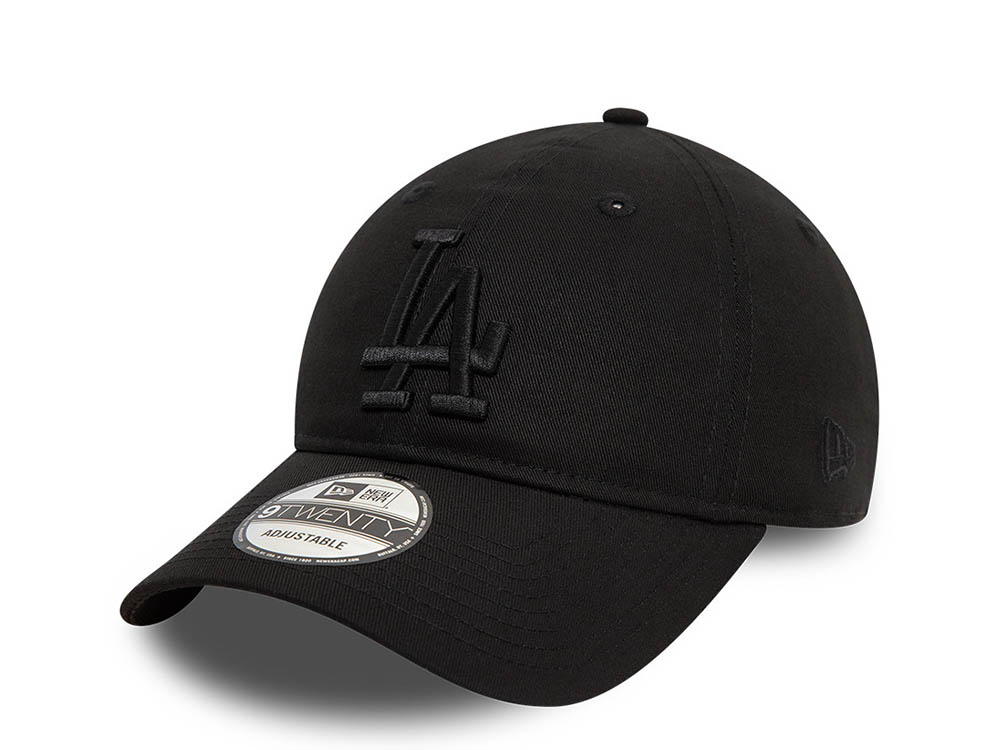 New Era Los Angeles Dodgers League Essential Black 9Twenty Strapback Hat