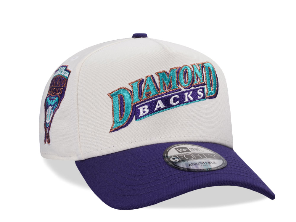 New Era Arizona Diamondbacks Inaugural Season 1998 Chrome Two Tone Edition 9Forty A Frame Snapback Hat