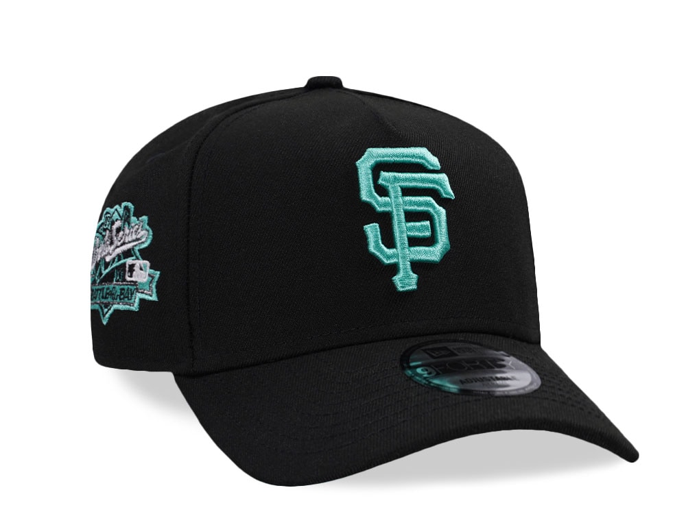 New Era San Francisco Giants World Series 1989 Black Mint Edition 9Forty A Frame Snapback Hat