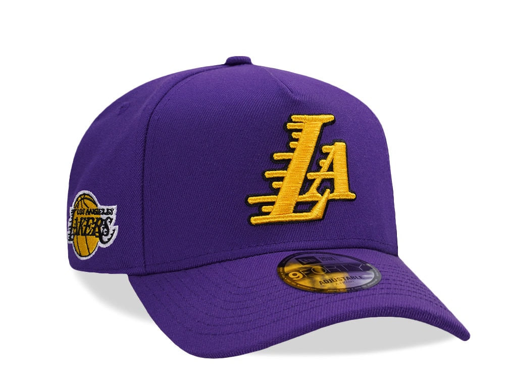 New Era Los Angeles Lakers Dark Purple Prime Edition 9Forty A Frame Snapback Hat