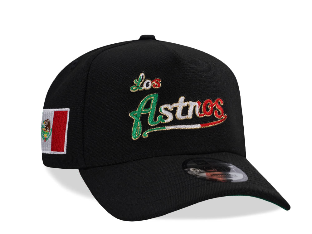 New Era Houston Astros Mexico Black Edition 9Forty A Frame Snapback Hat