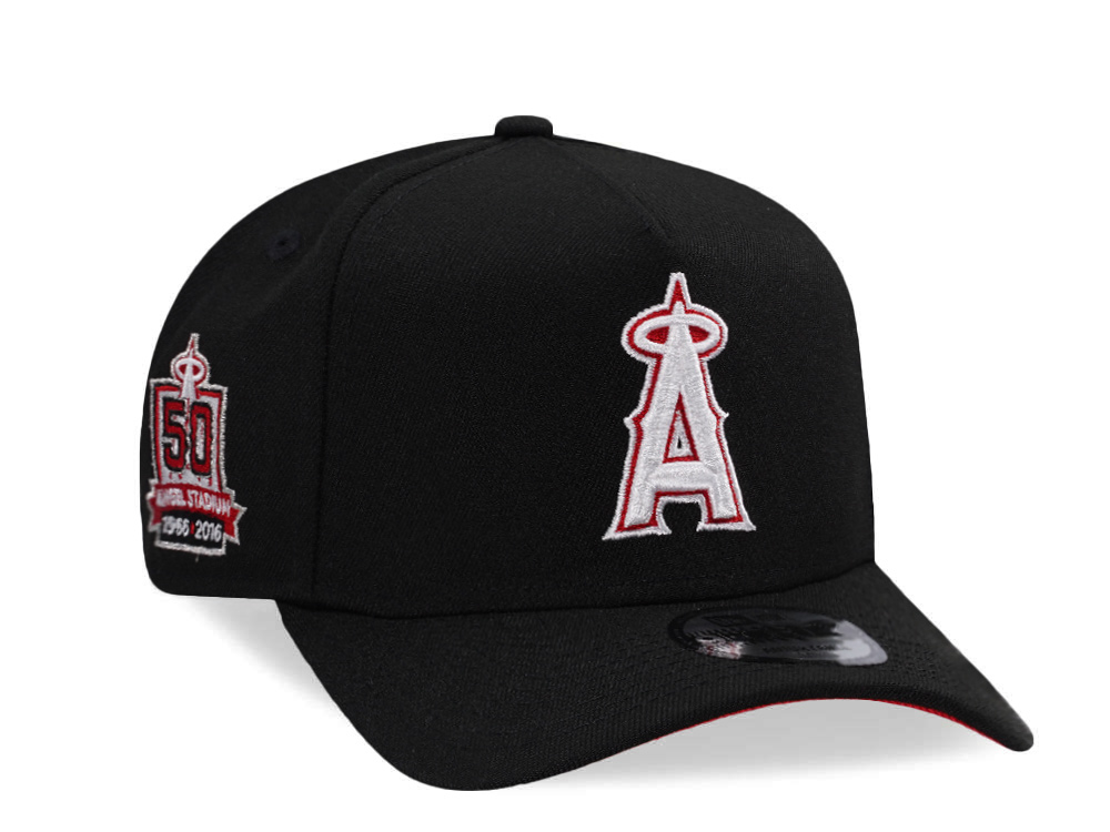 New Era Anaheim Angels 50th Stadium Anniversary Red Detail Edition 9Forty A Frame Snapback Hat
