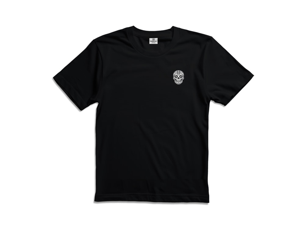 Parallel Union T-Shirt La Muerte Black Skull Oversize Edition