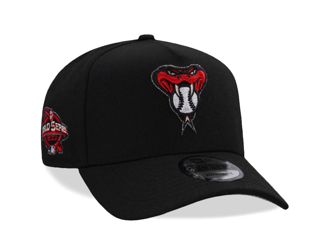 New Era Arizona Diamondbacks World Series 2001 Black Prime Edition 9Forty A Frame Snapback Hat