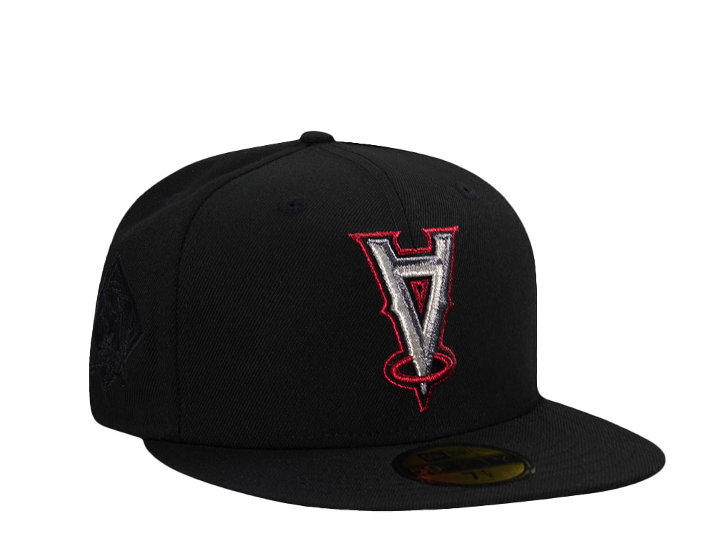New Era Anaheim Angels 60th Anniversary Fallen Black Edition 59Fifty Fitted Hat