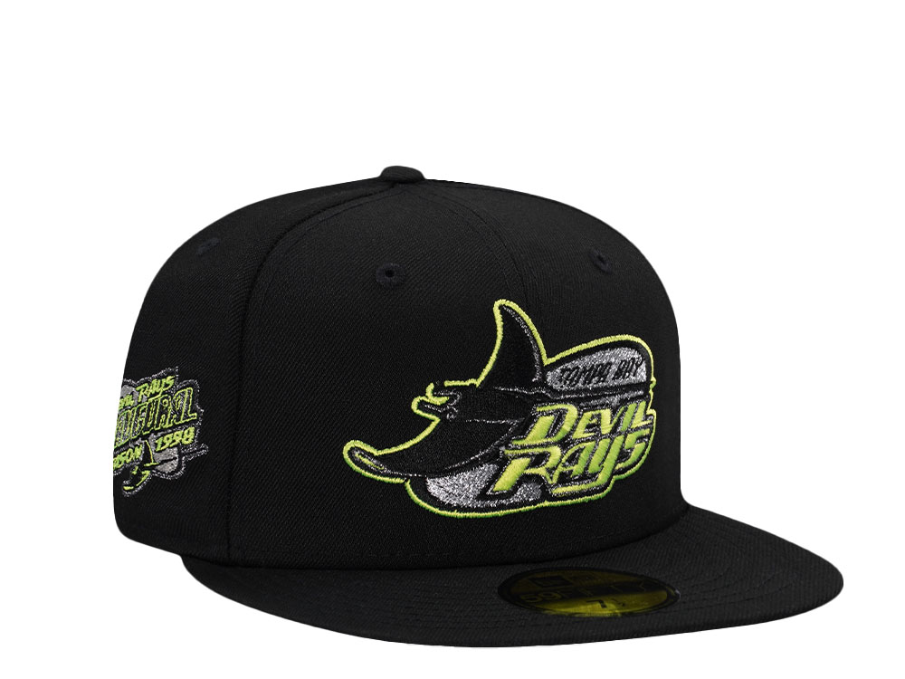 New Era Tampa Bay Rays Inaugural Season 1998 Black Prime Edition 59Fifty Fitted Hat