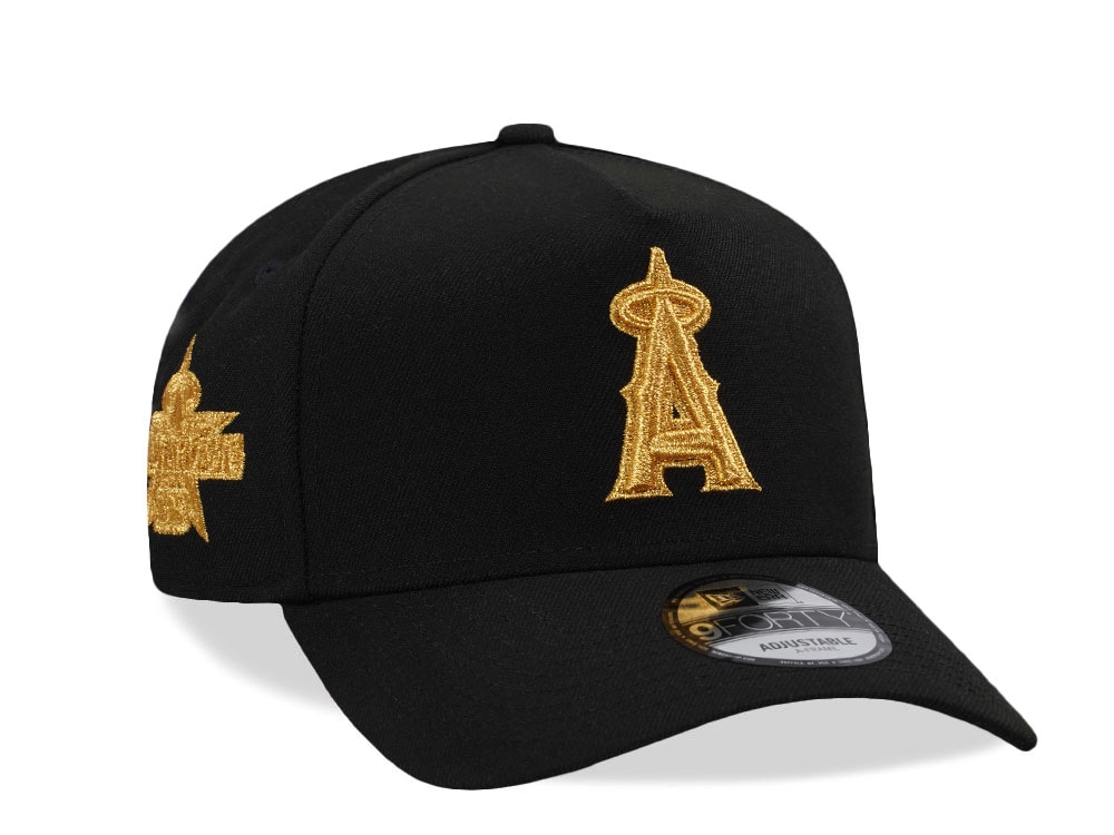 New Era Anaheim Angels All Star Game 2010 24K Black Prime Edition 9Forty A Frame Snapback Hat