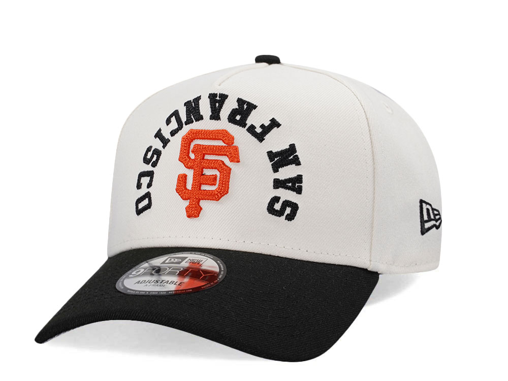 New Era San Francisco Giants Script Chrome Two Tone Edition 9Forty A Frame Snapback Hat
