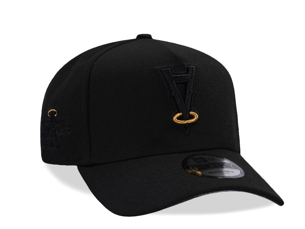 New Era Anaheim Angels Golden Detail Black Prime Edition 9Forty A Frame Snapback Hat