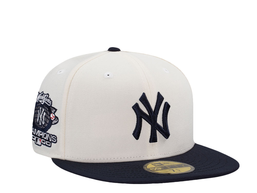 New Era New York Yankees World Series Champions 2000 Chrome Two Tone Edition 59Fifty Fitted Hat