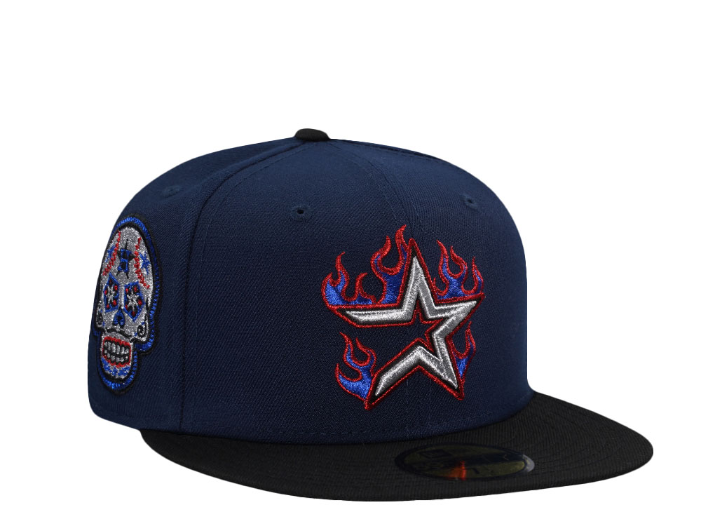 New Era Houston Astros Skull Flame Prime Two Tone Edition 59Fifty Fitted Hat