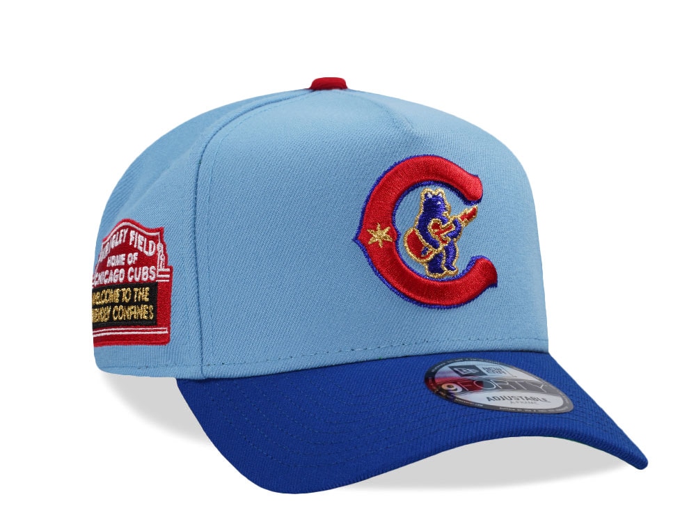 New Era Chicago Cubs Wrigley Field Blue Two Tone Edition 9Forty A Frame Snapback Hat