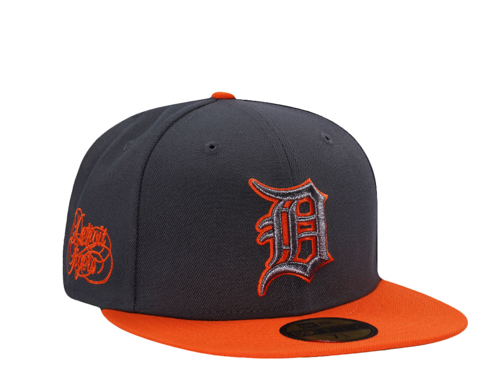 New Era Detroit Tigers Gray Two Tone Script Edition 59Fifty Fitted Hat