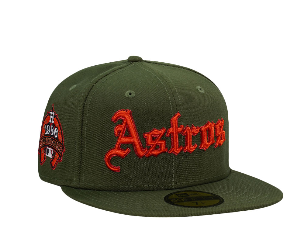 New Era Houston Astros 1986 All Star Game Olive Edition 59Fifty Fitted Hat