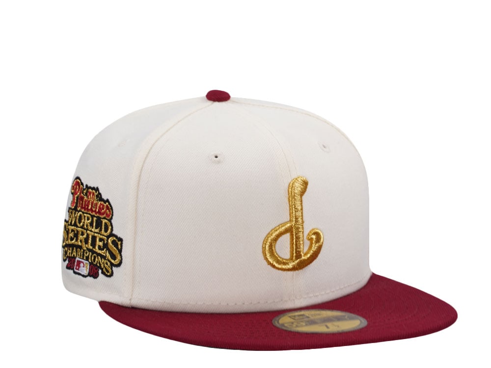 New Era Philadelphia Phillies World Series Champions 2008 Chrome Two Tone Edition 59Fifty Fitted Hat