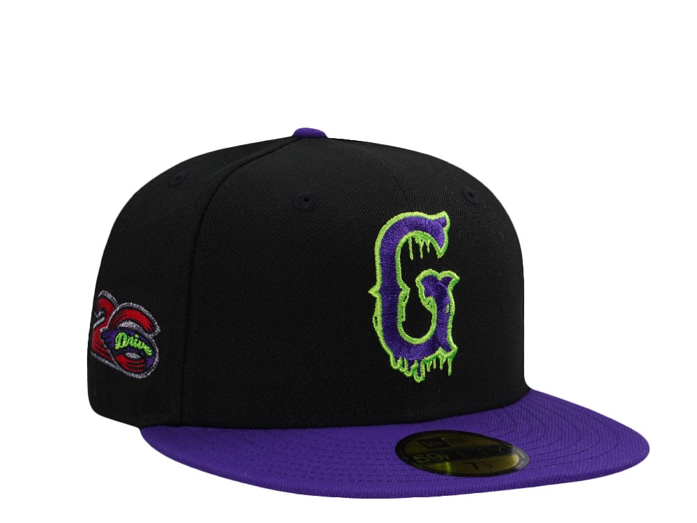 New Era Greenville Drive 26th Anniversary Purple Two Tone Edition 59Fifty Fitted Hat