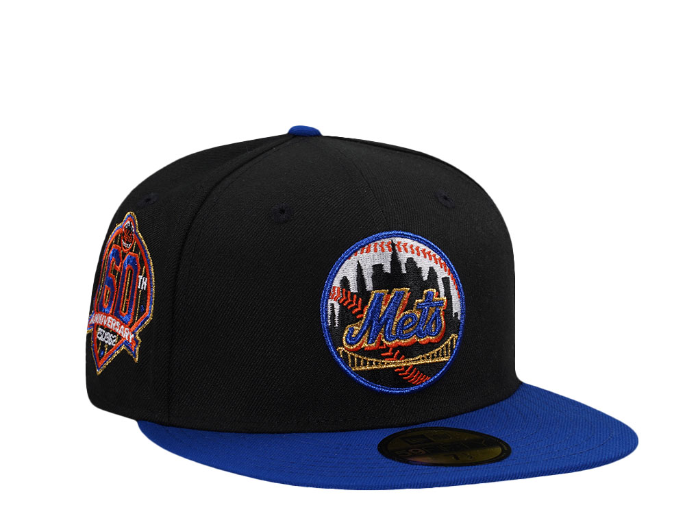 New Era New York Mets 60th Anniversary Royal Blue Two Tone Edition 59Fifty Fitted Hat