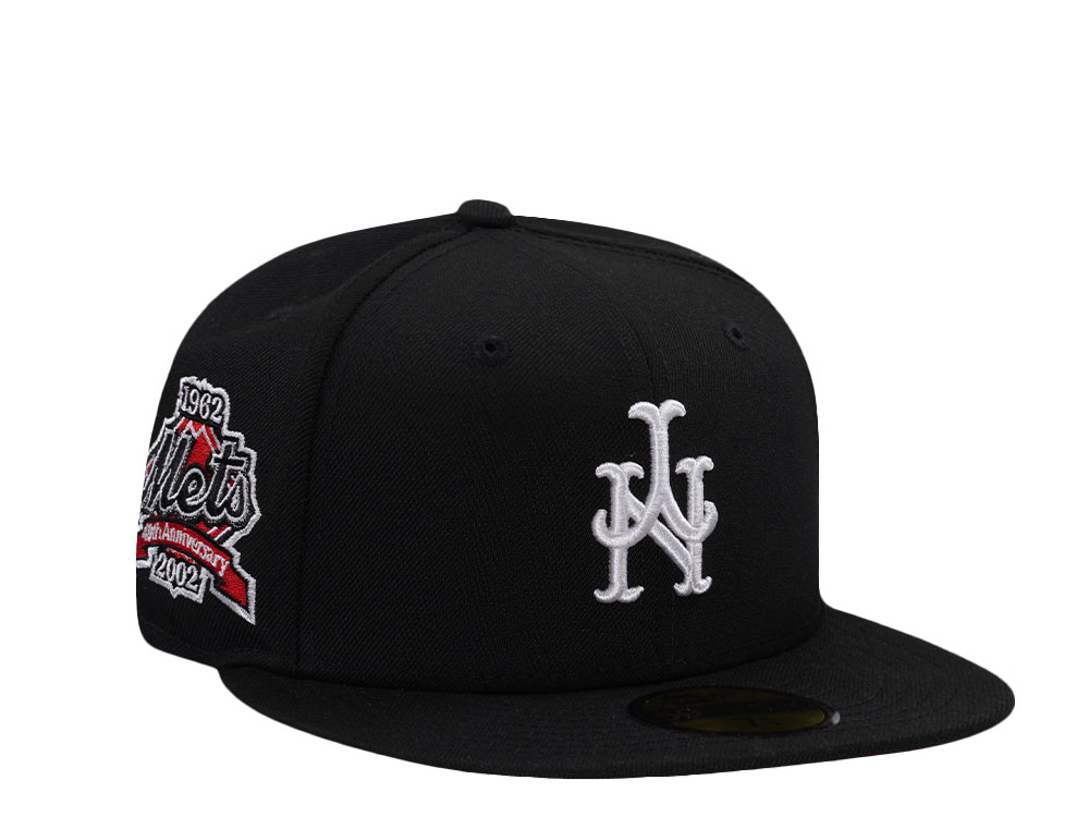 New Era New York Mets 40th Anniversary Black Prime Edition 59Fifty Fitted Hat