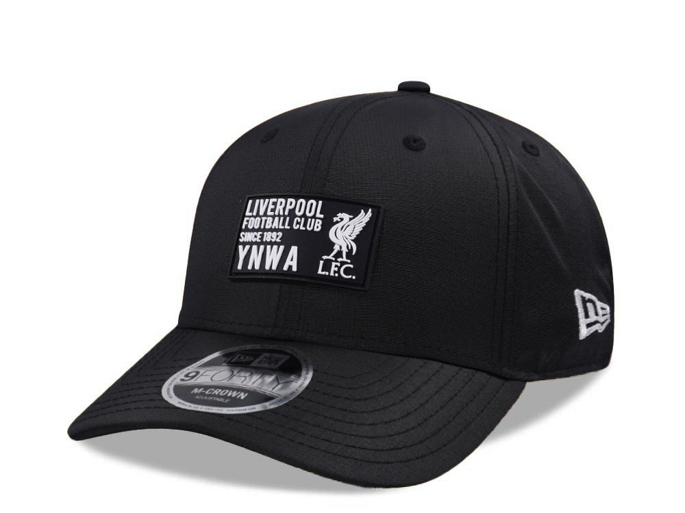 New Era Liverpool FC Ripstop Black 9Forty M Crown Snapback Hat