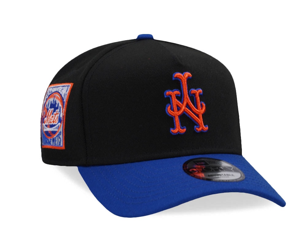 New Era New York Mets 25th Anniversary Black Two Tone Edition 9Forty A Frame Snapback Hat