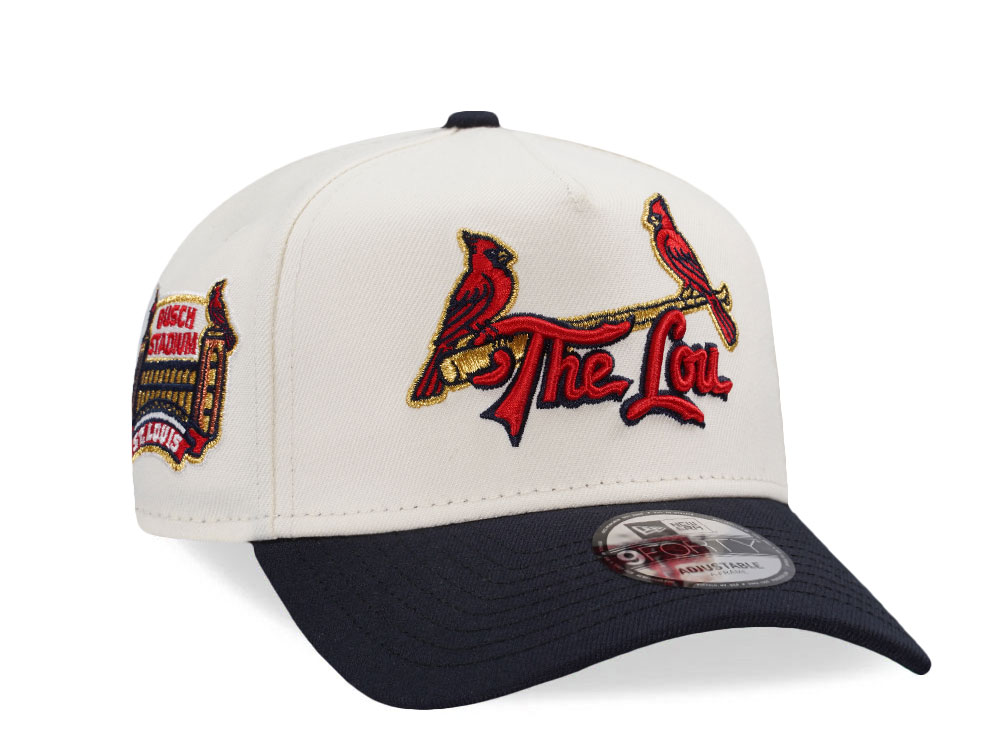 New Era St. Louis Cardinals Busch Stadium Chrome Two Tone Edition 9Forty A Frame Snapback Hat