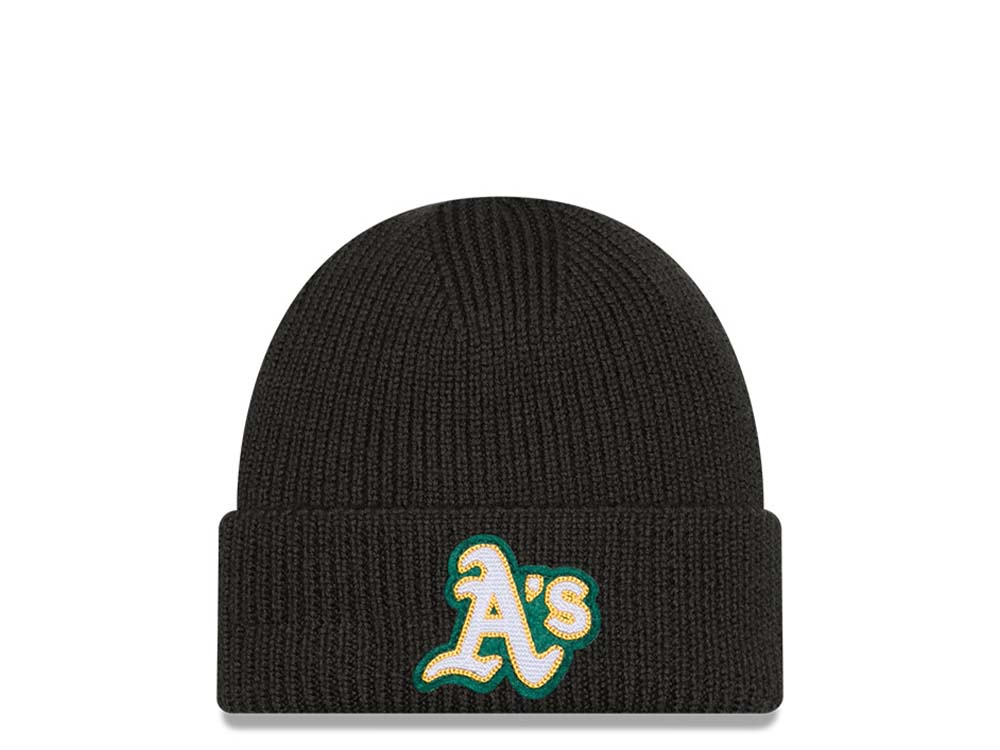 New Era Oakland Athletics Skull Knit Dark Green Knit