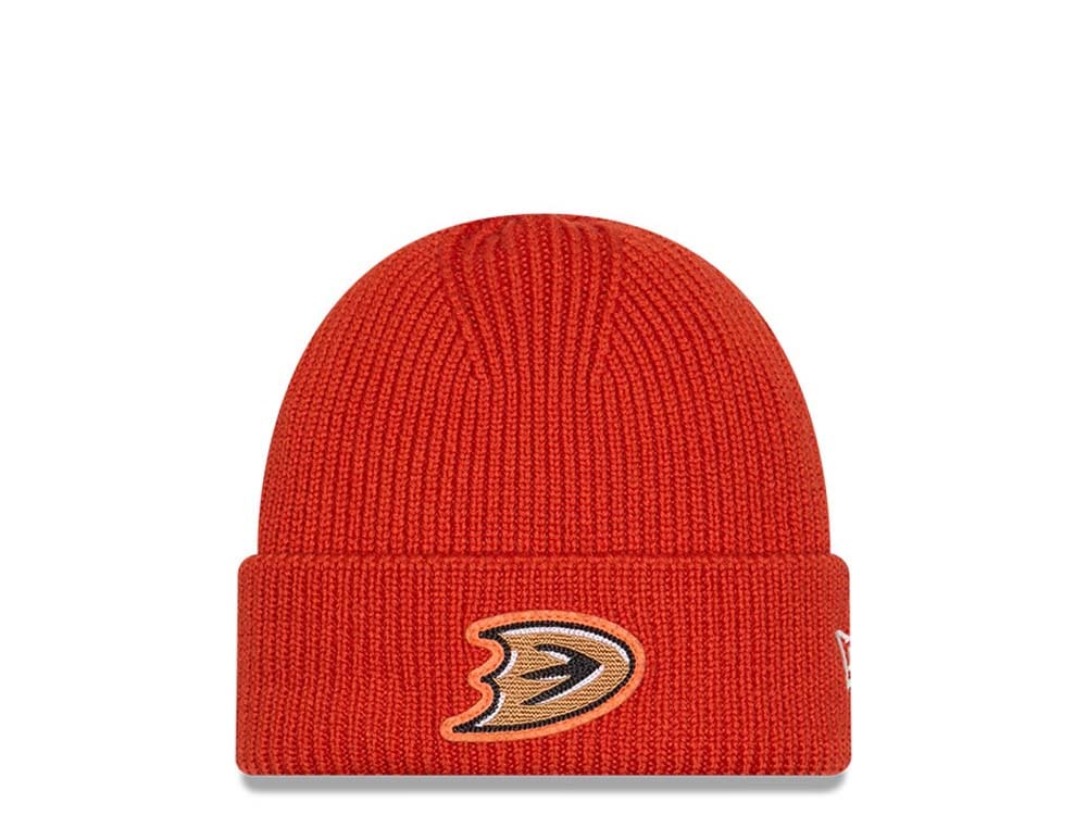 New Era Anaheim Ducks Skull Knit Orange Knit
