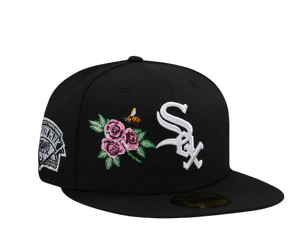 New Era Chicago White Sox Comiskey Park Rose Black Prime Edition 59Fifty Fitted Hat
