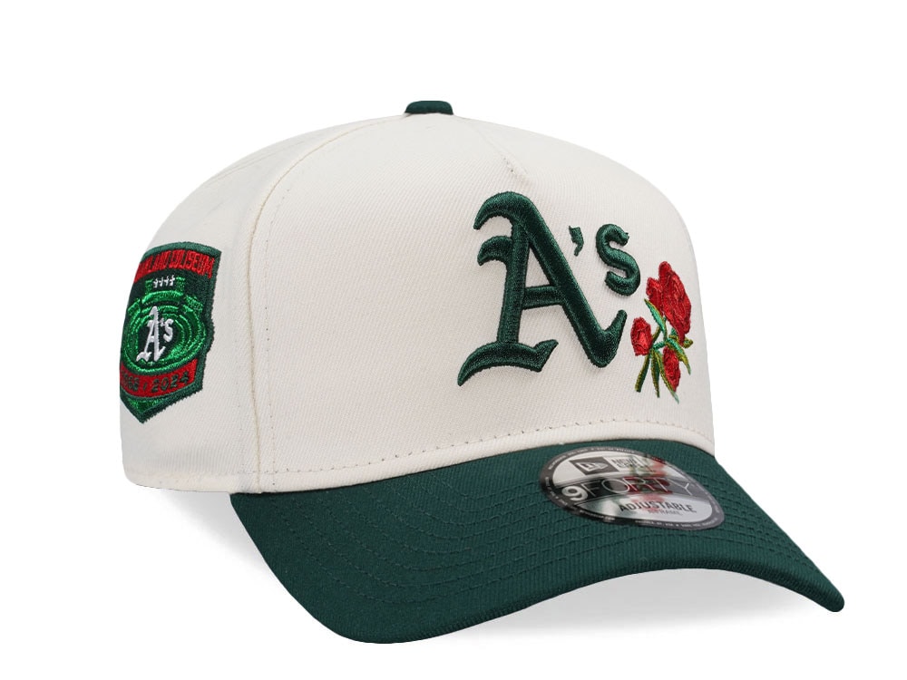 New Era Oakland Athletics Coliseum Chrome Two Tone Edition 9Forty A Frame Snapback Hat
