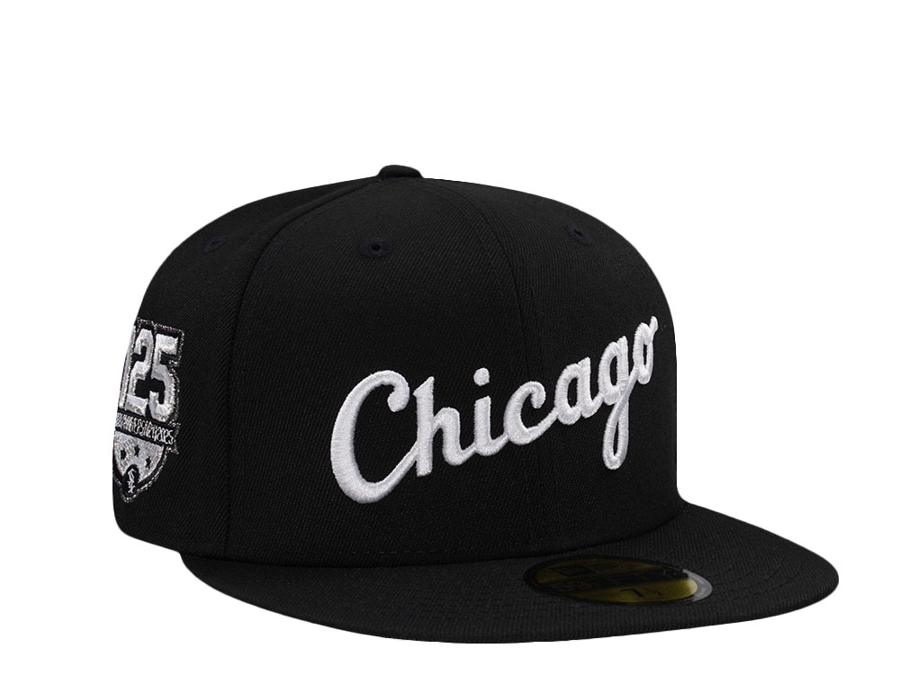 New Era Chicago White Sox 125th Anniversary Black Prime Edition 59Fifty Fitted Hat