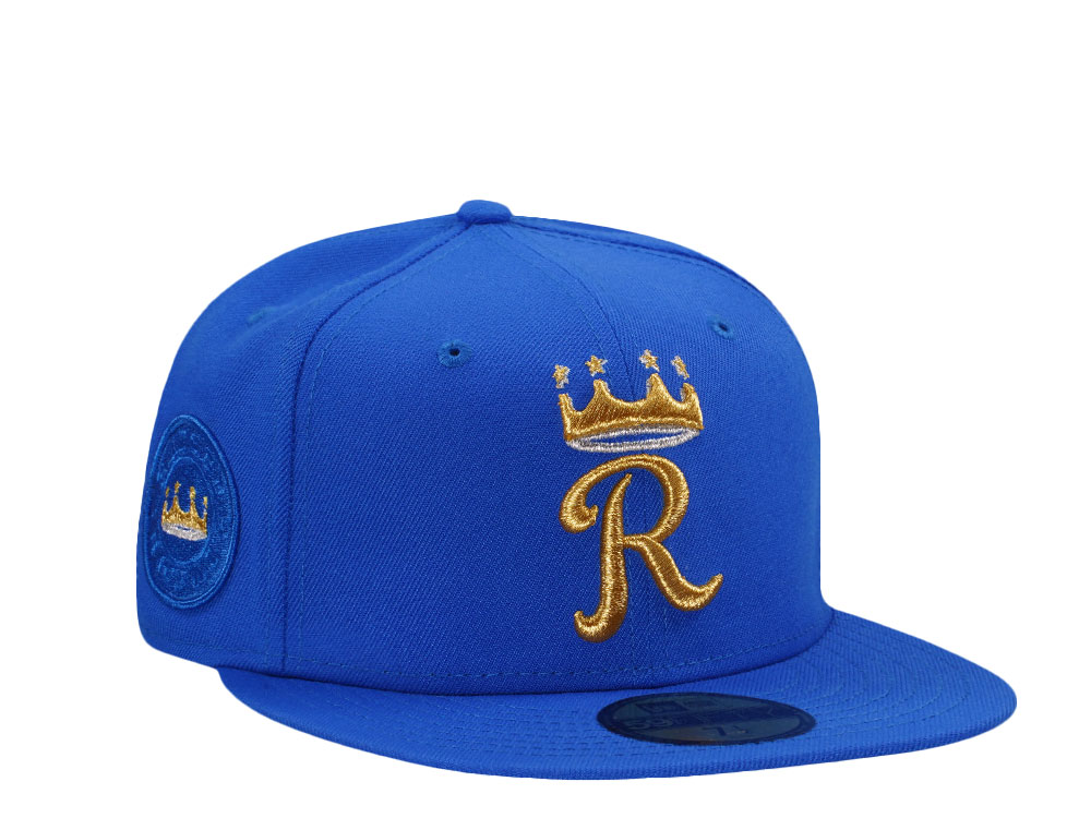New Era Kansas City Royals Supmarine Blue Luxury Prime Edition 59Fifty Fitted Hat