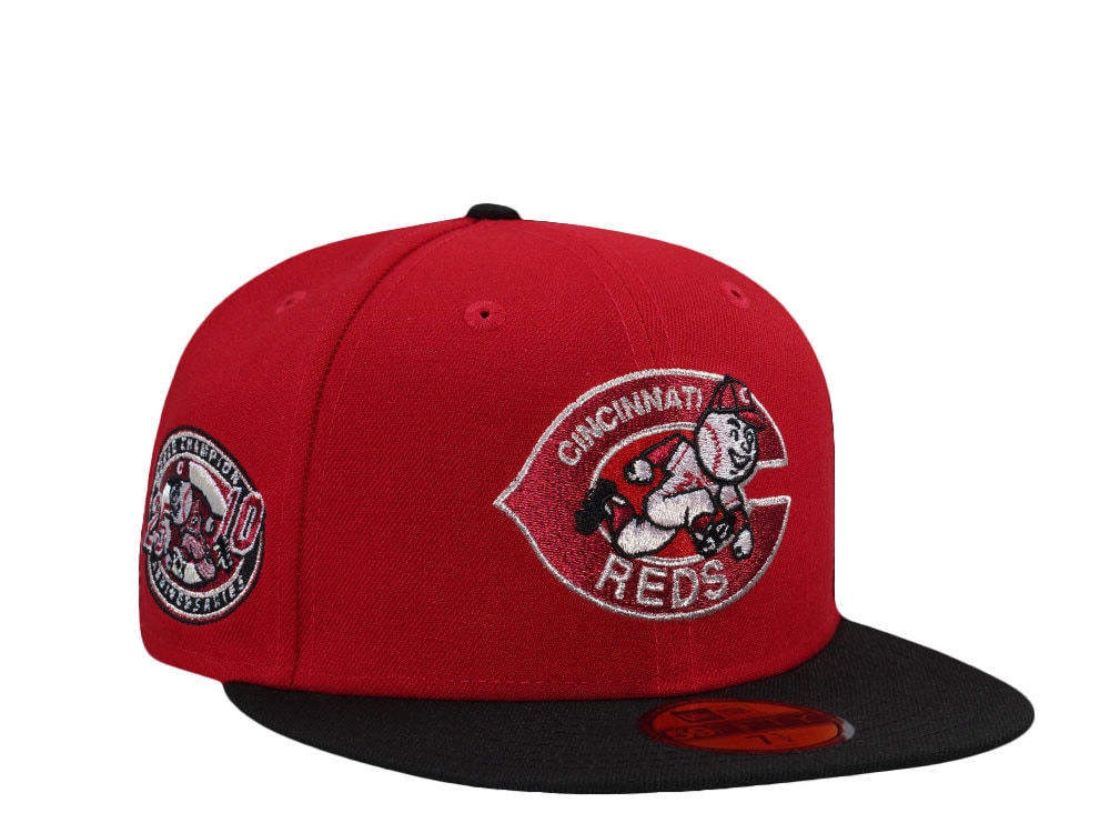 New Era Cincinnati Reds World Champions Anniversary Vintage Two Tone Edition 59Fifty Fitted Hat