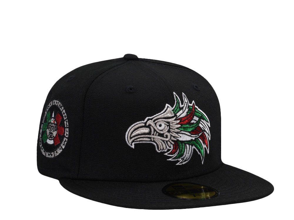 New Era Mexico Aztec Eagle Warrior Black Prime Edition 59Fifty Fitted Hat