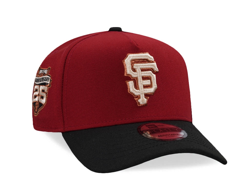 New Era San Francisco Giants 25th Anniversary Red Two Tone Edition 9Forty A Frame Snapback Hat