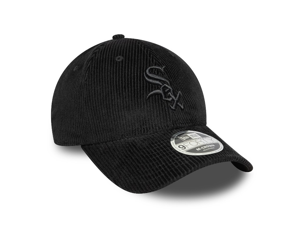 New Era Chicago White Sox Black Corduroy 9Forty M Crown Snapback Hat