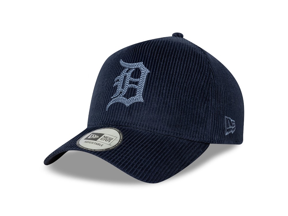 New Era Detroit Tigers Navy Corduroy 9Forty A Frame Strapback Hat