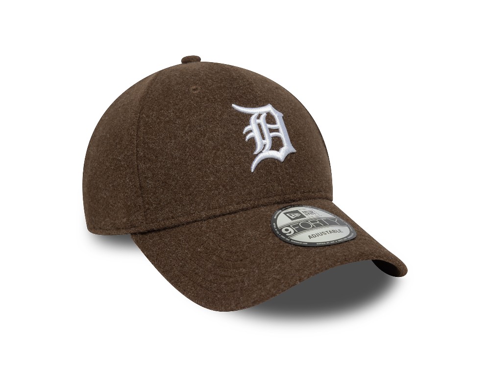 New Era Detroit Tigers Melton Wool Brown 9Forty Snapback Hat