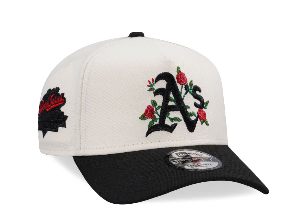 New Era Oakland Athletics World Series 1989 Chrome Two Tone Edition 9Forty A Frame Snapback Hat