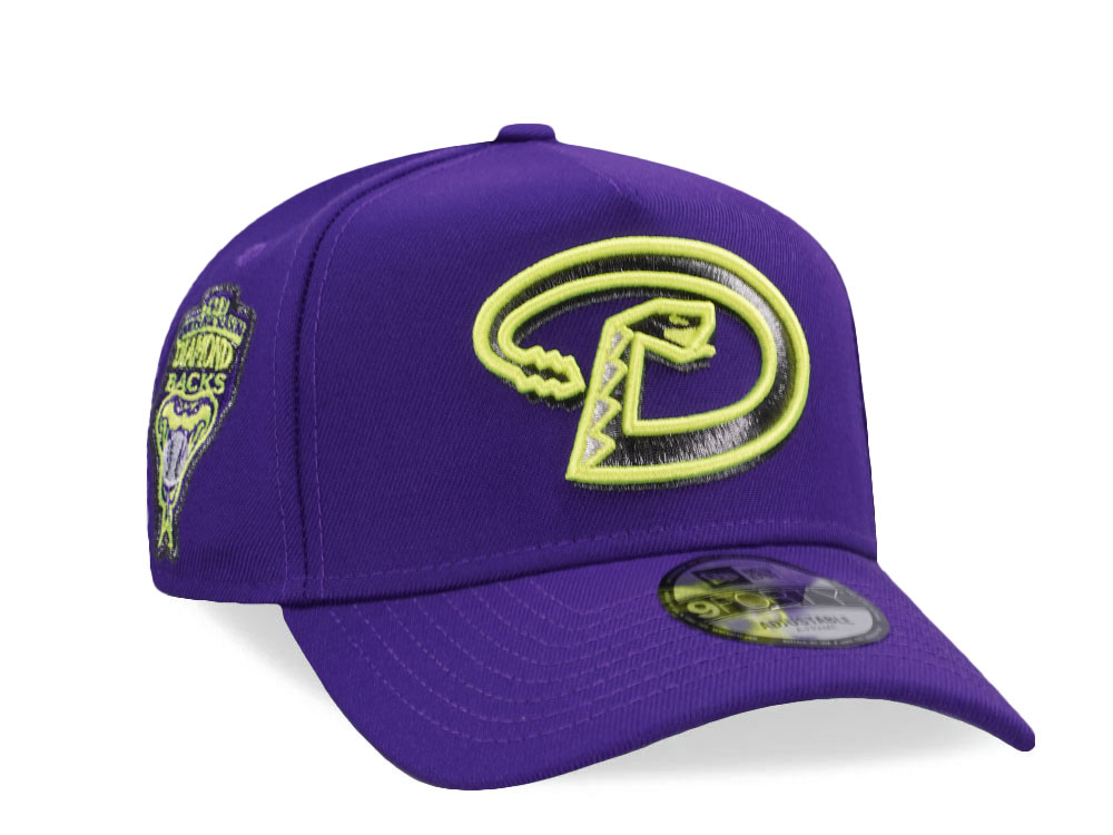 New Era Arizona Diamondbacks Inaugural Season 1998 Purple Prime Edition 9Forty A Frame Snapback Hat
